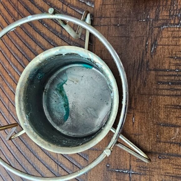 Ceramic Butter Melt Dish With Brush and Candle Warmer - Picture 5 of 6